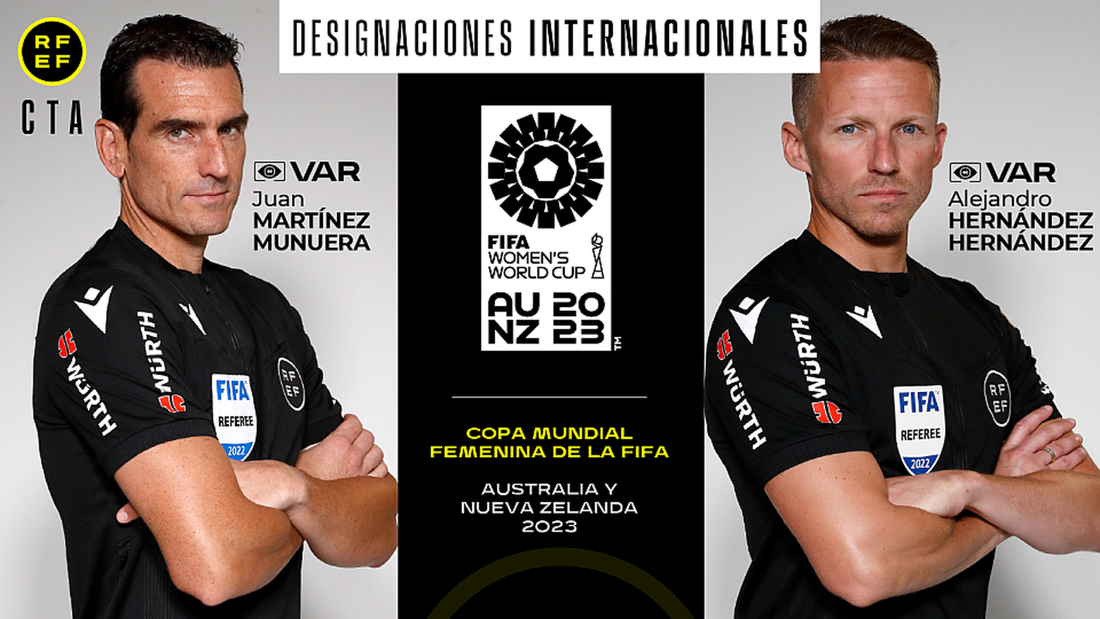 Alejandro Hernández Hernández i Juan Martínez Munuera actuaran com VAR.