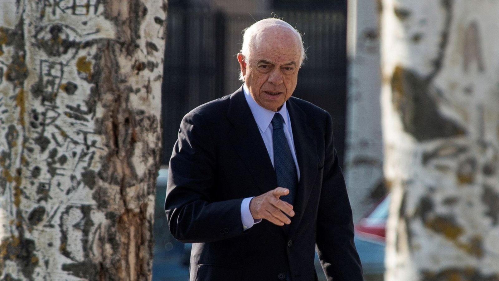 L’expresident del BBVA, Francisco González, a la seua arribada a l'Audiència Nacional