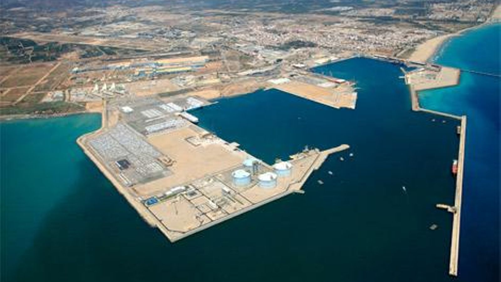 Imatge aèria del port de Sagunt