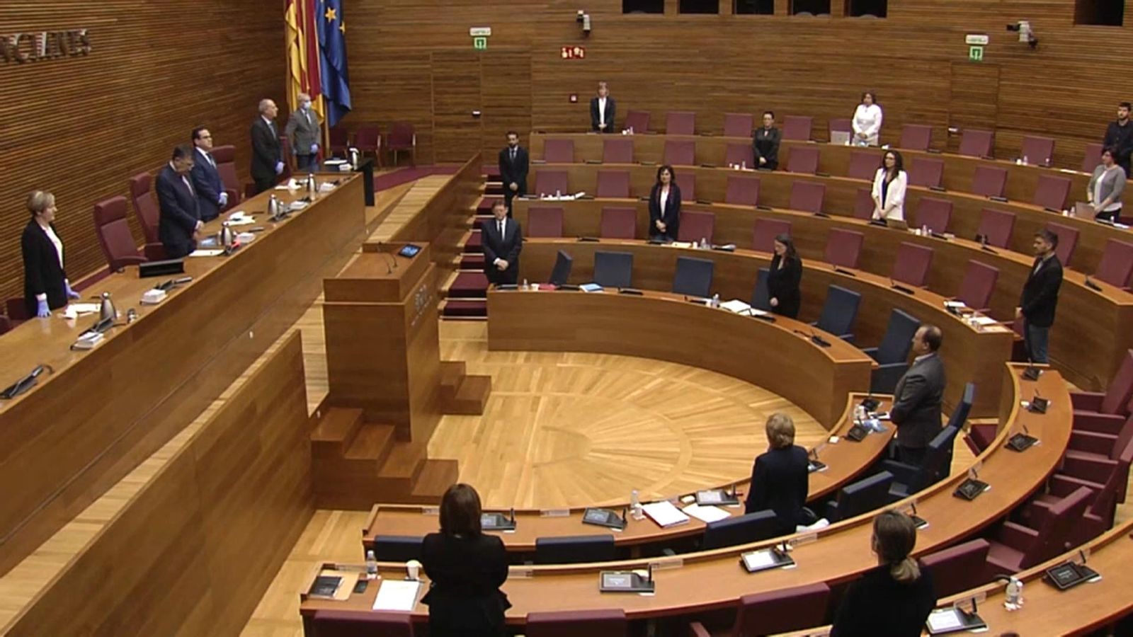 L'hemicicle presenta aquest dimecres una imatge insòlita