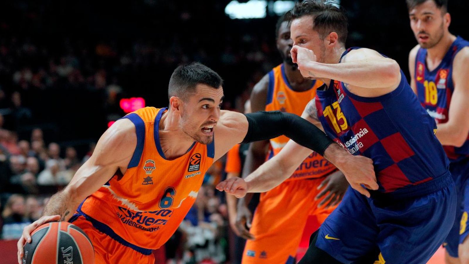Abalde en un moment del partit Abalde en un moment del partit