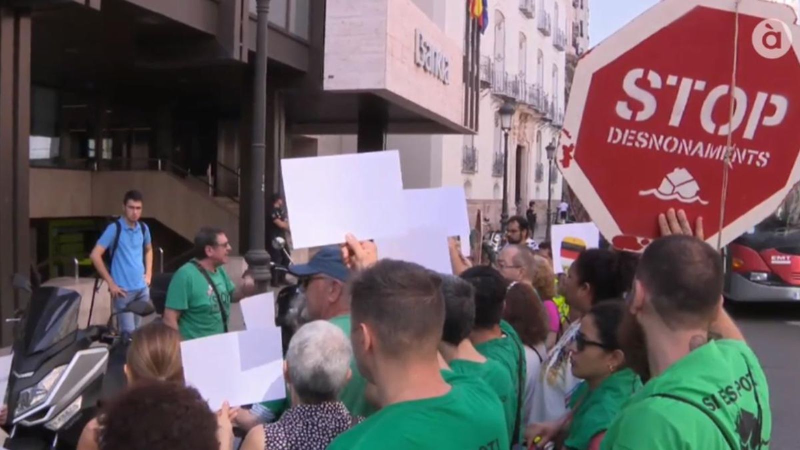 Imatge d'arxiu d'una protesta contra els desnonaments