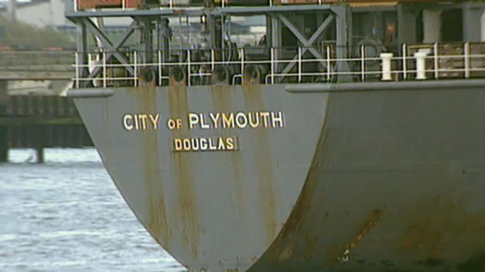 Imatge d'arxiu del vaixell de càrrega britànic City of Plymouth Imatge d'arxiu del vaixell de càrrega britànic City of Plymouth
