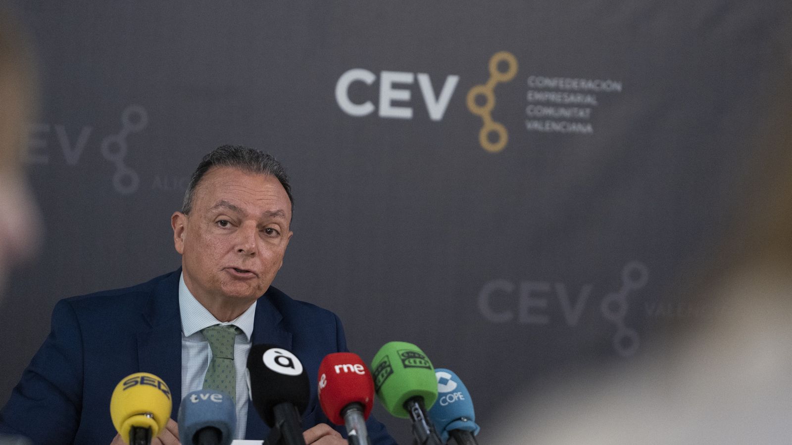 President de la Confederació Empresarial Valenciana (CEV), Salvador Navarro