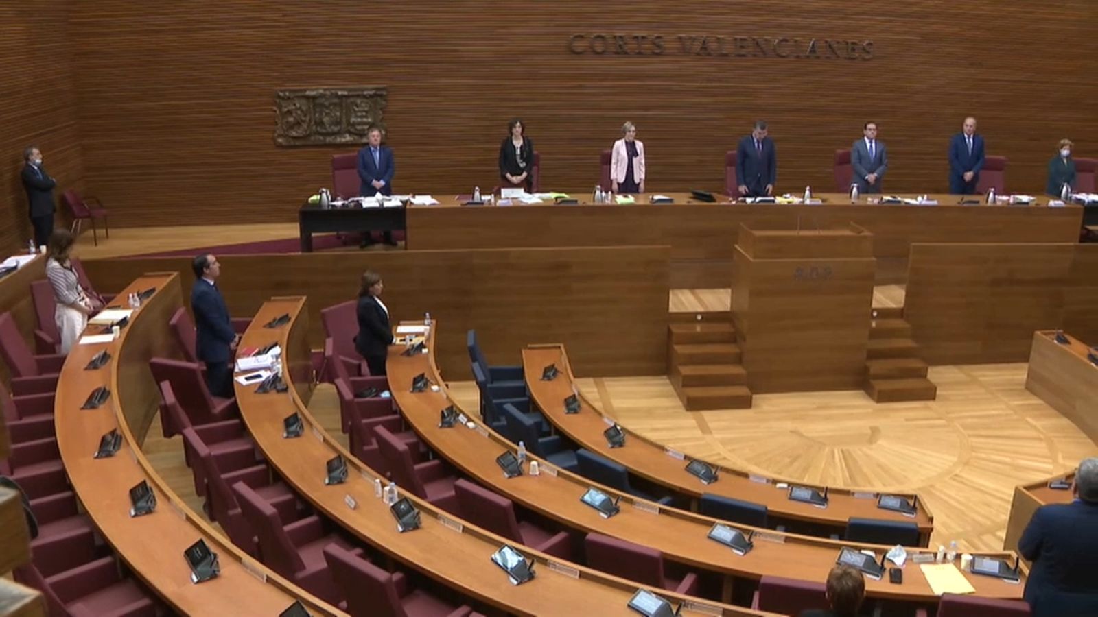 Una imatge del ple de les Corts, hui.