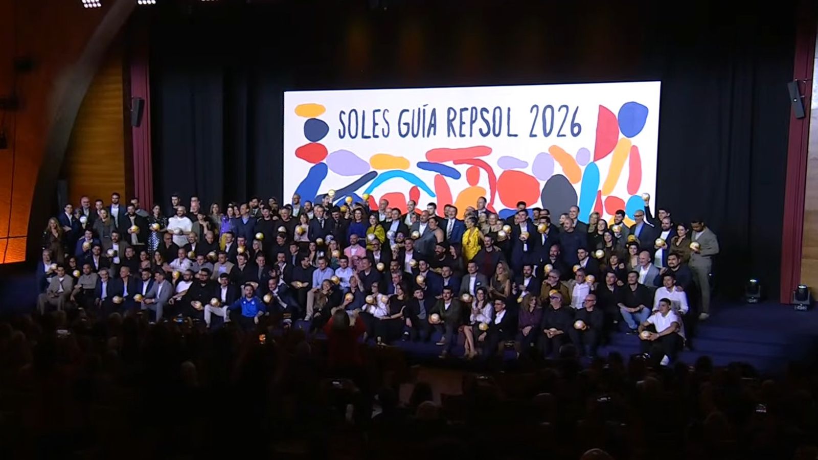 Tots els guardonats en la gala de la Guia Repsol 2026