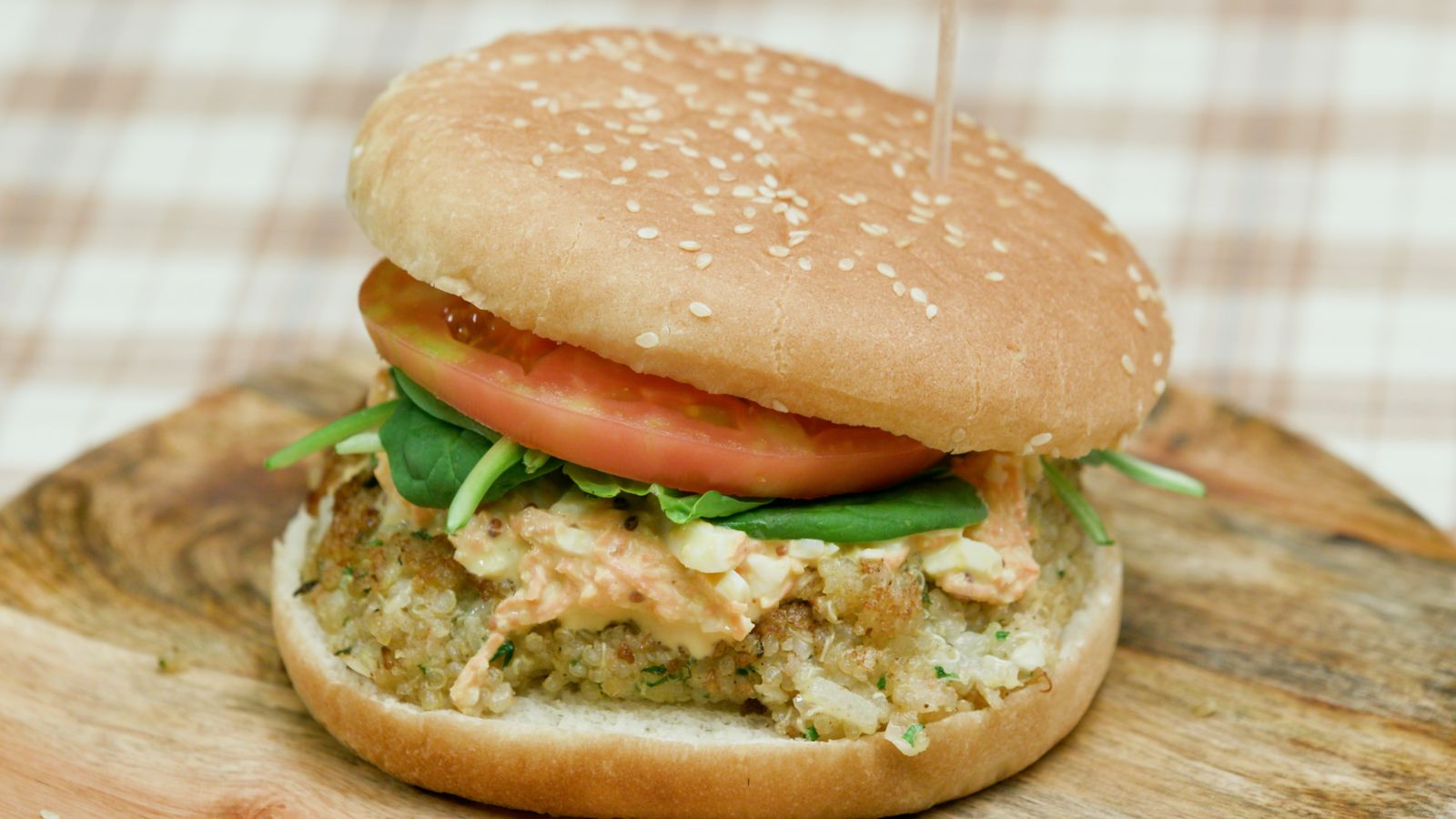 Hamburguesa de quinoa