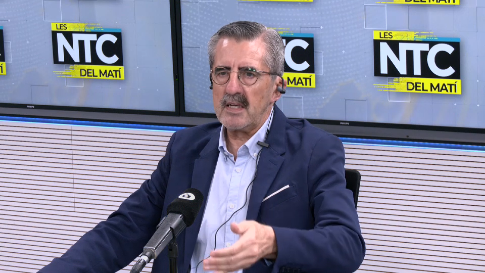 José María Ángel Batalla en una entrevista a Les Notícies del Matí, en 2023 (arxiu)