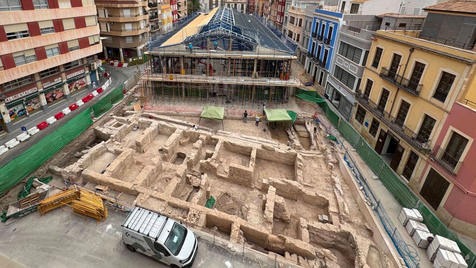 Obres de restauració del Mercat Central d'Elx