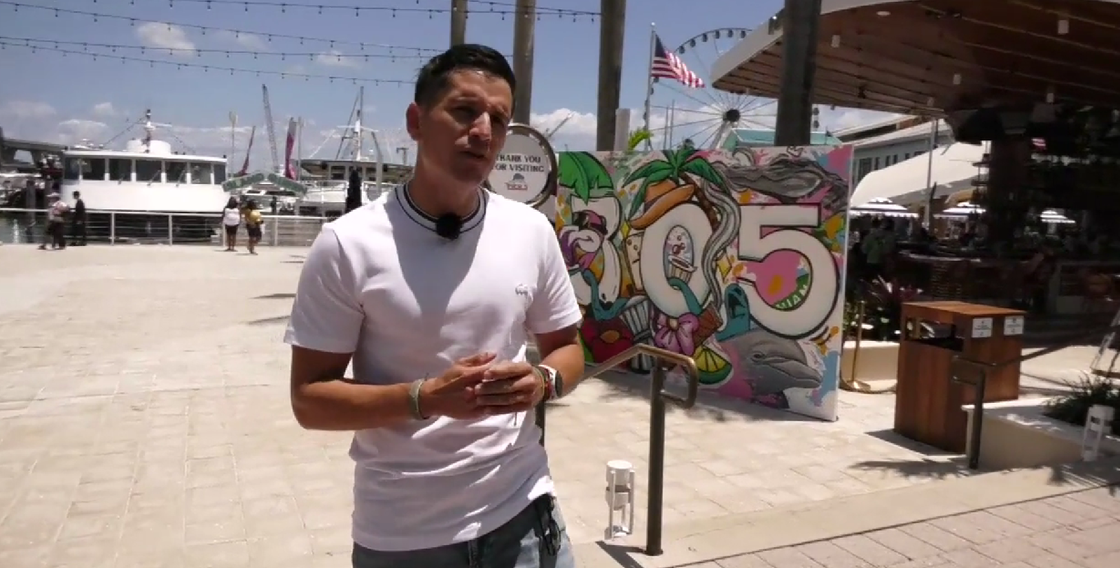 Amb Carlos, l'Alcúdia, visitarem els platós d’Univision Miami, un canal que emet en espanyol a Florida