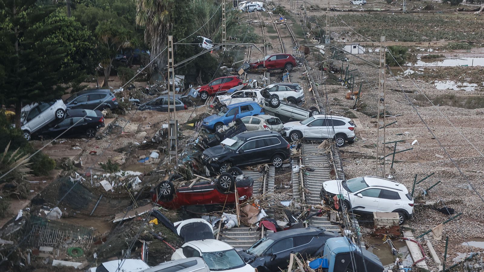 La destrucció causada per la dana a Alfafar, en una imatge d'arxiu