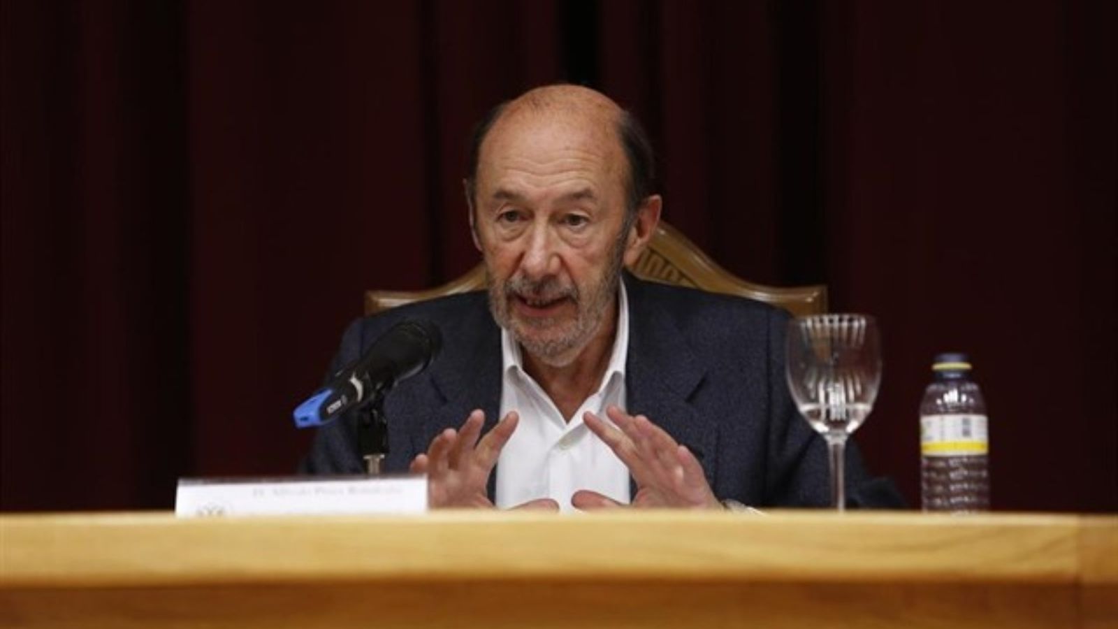 L'exvicepresident del govern espanyol, Alfredo Pérez Rubalcaba