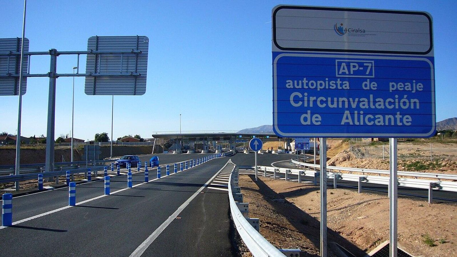 L'autopista AP-7 en la circumval·lació d'Alacant
