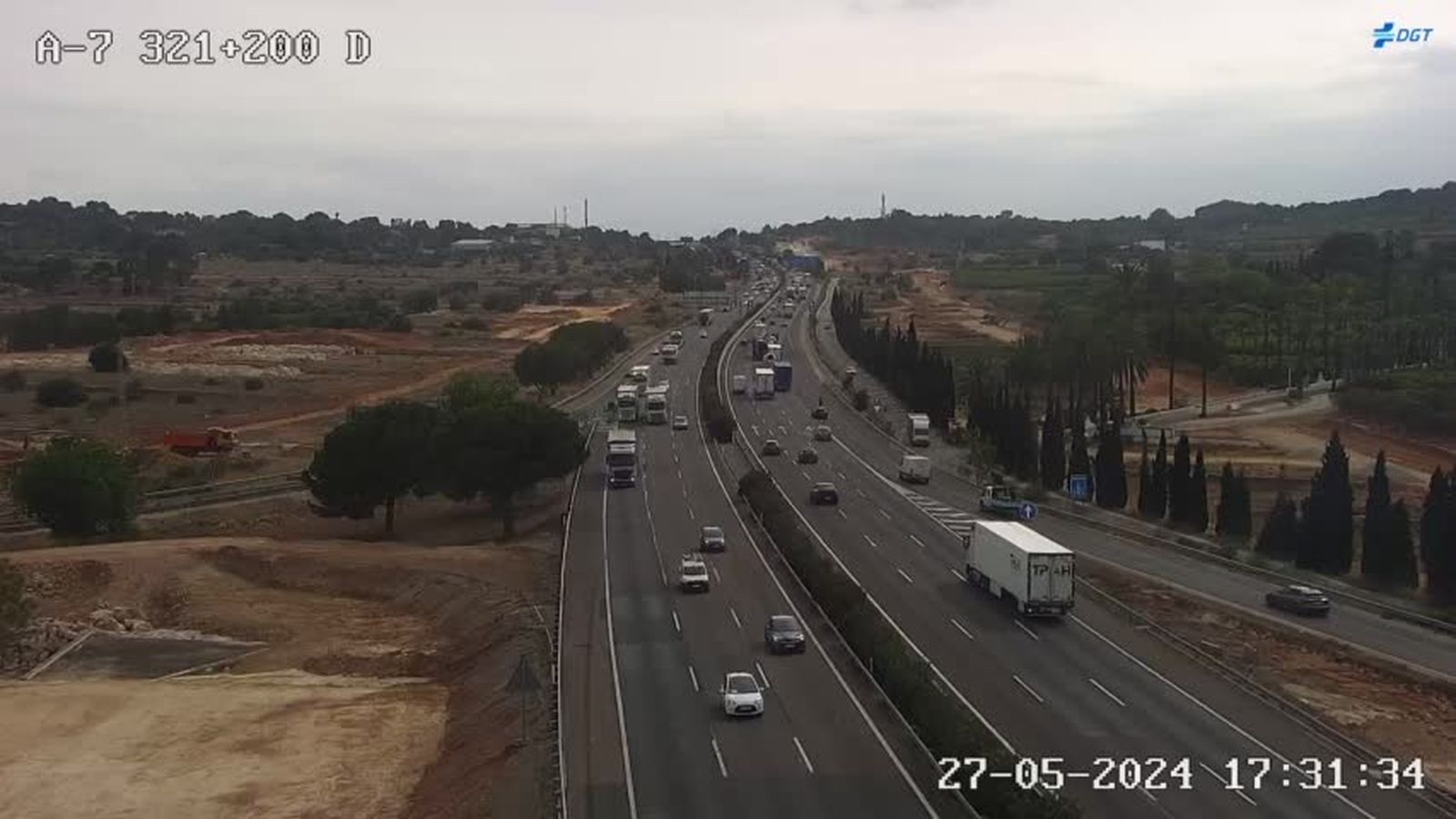 Un dels trams afectat per les obres del Ministeri de Transports