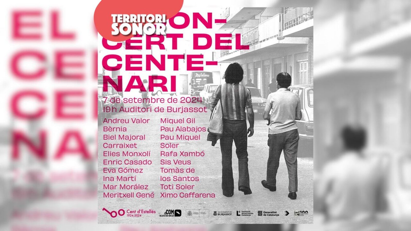 02.09.2024 | L'Auditori de Burjassot serà l'escenari del concert del centenari d'Estellés