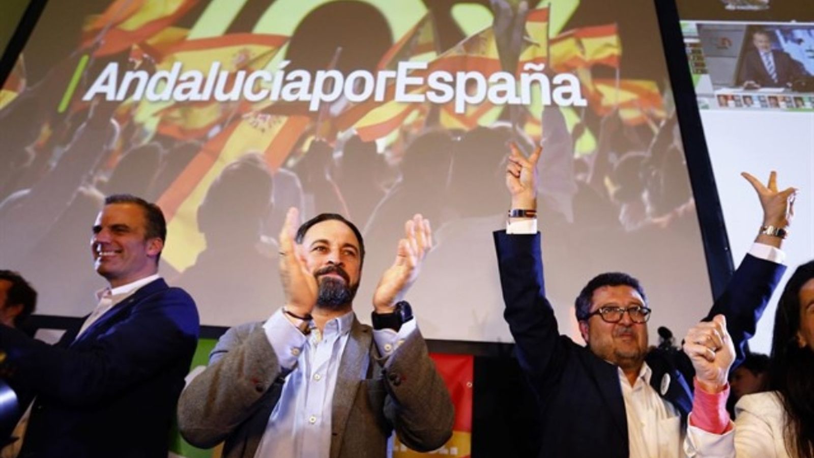 El líder de Vox, Santiago Abascal