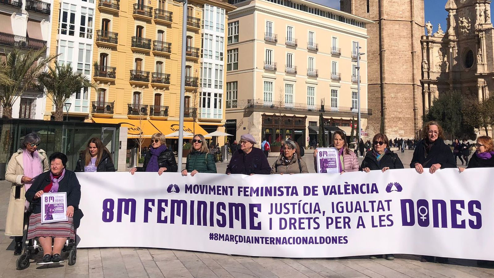 La Coordinadora feminista de València ha presentat els actes de protesta del 8M