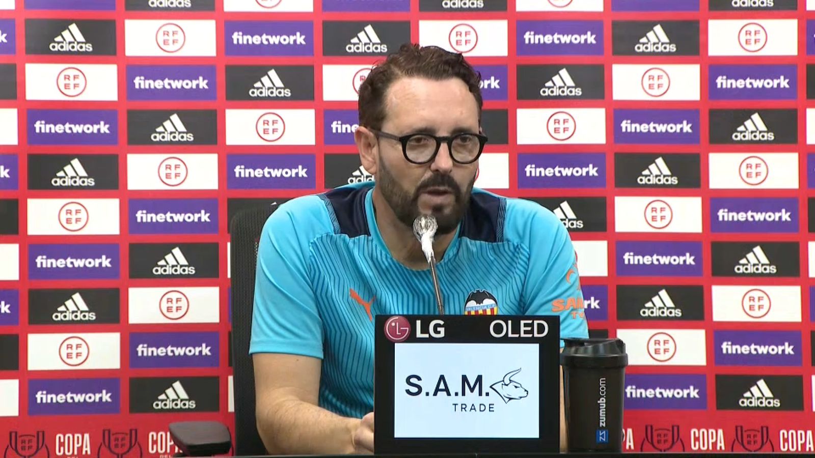 L'entrenador del València CF, José Bordalás