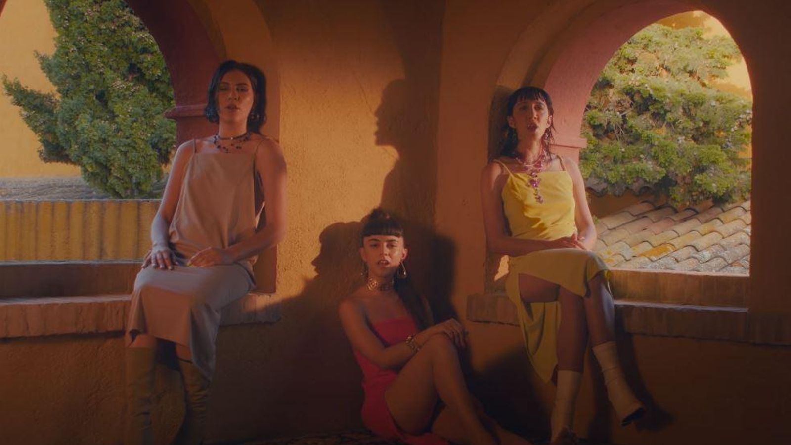 El grup Marala, format per Selma Bruna, Sandra Monfort i Clara Fiol