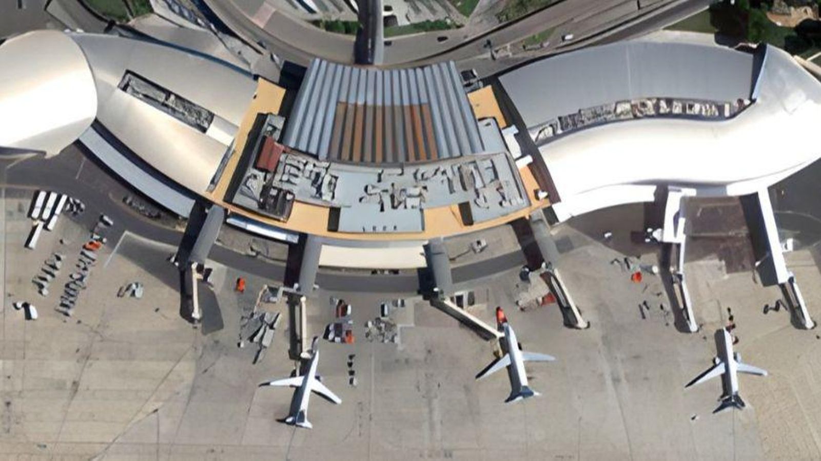 Vista aèria de l'aeroport de València