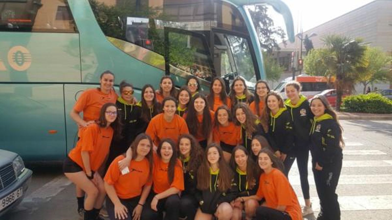 L'equip valencià camí de Màlaga