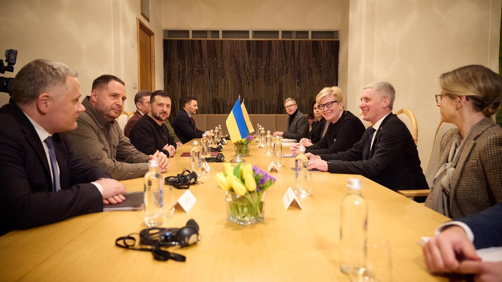 Reunió de amb la Va tenir una reunió amb la primera ministra de Lituània, Ingrida Simonite