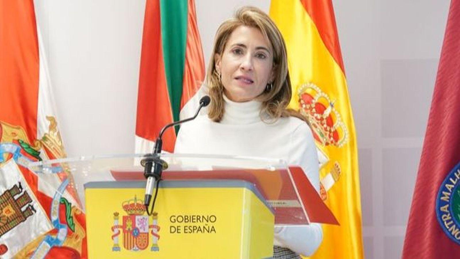 La ministra de Transports, Mobilitat i Agenda Urbana, Raquel Sánchez, en una imatge d'arxiu