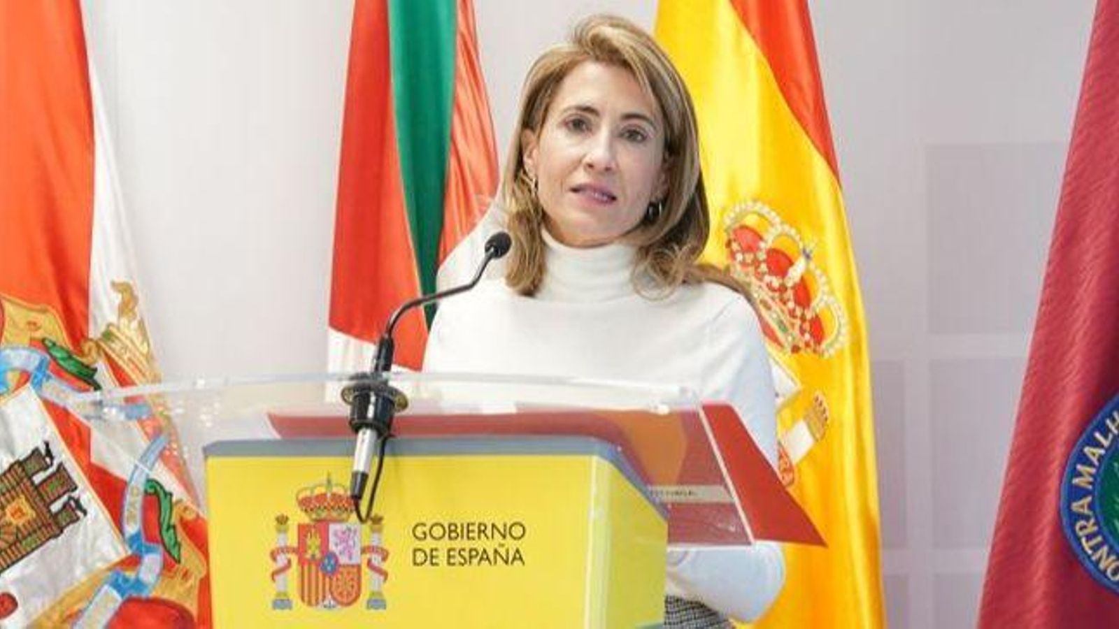 La ministra de Transports, Mobilitat i Agenda Urbana, Raquel Sánchez, en una imatge d'arxiu La ministra de Transports, Mobilitat i Agenda Urbana, Raquel Sánchez, en una imatge d'arxiu