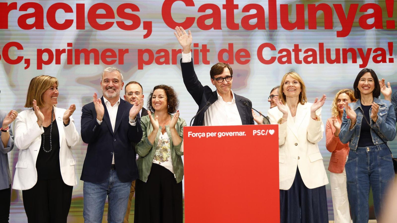 El candidat del PSC a la presidència de Catalunya compareix per a valorar els resultats electorals del 12M