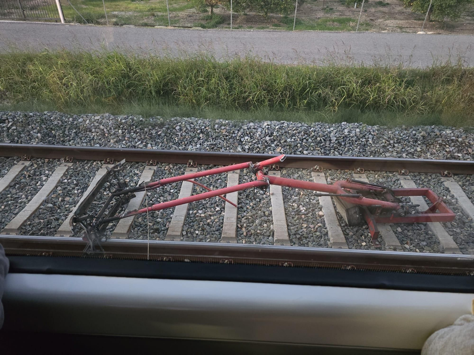 Avaria enmig de la via