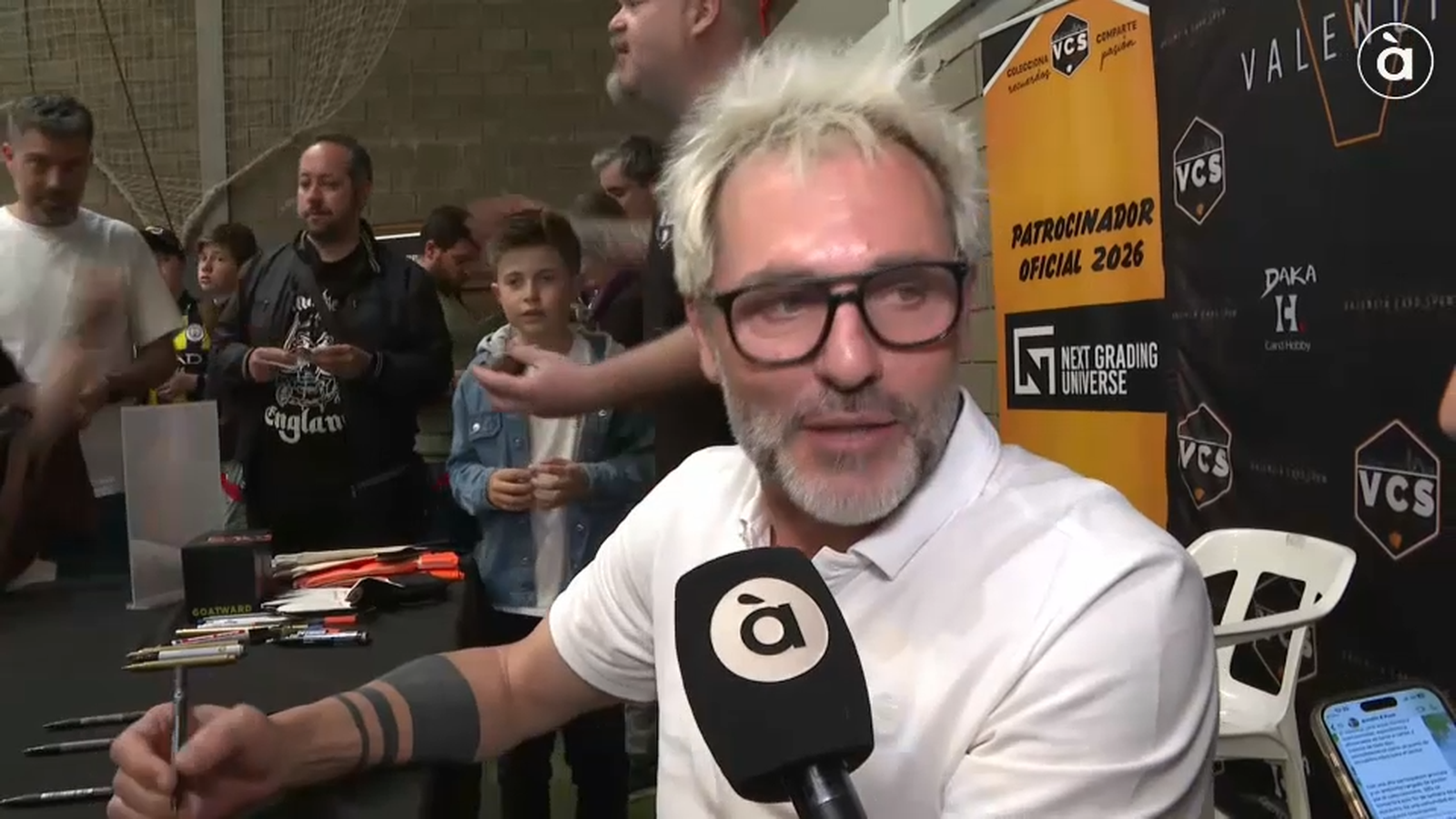 Santi Cañizares, en el Valencia Card Show