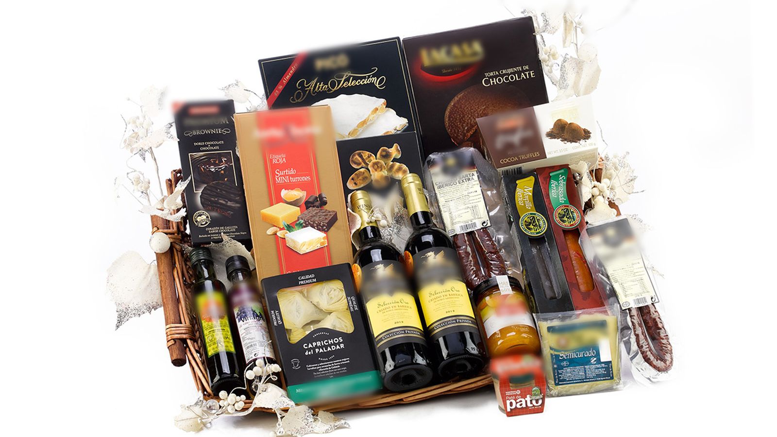 Una tradicional cistella de Nadal en una imatge d'arxiu