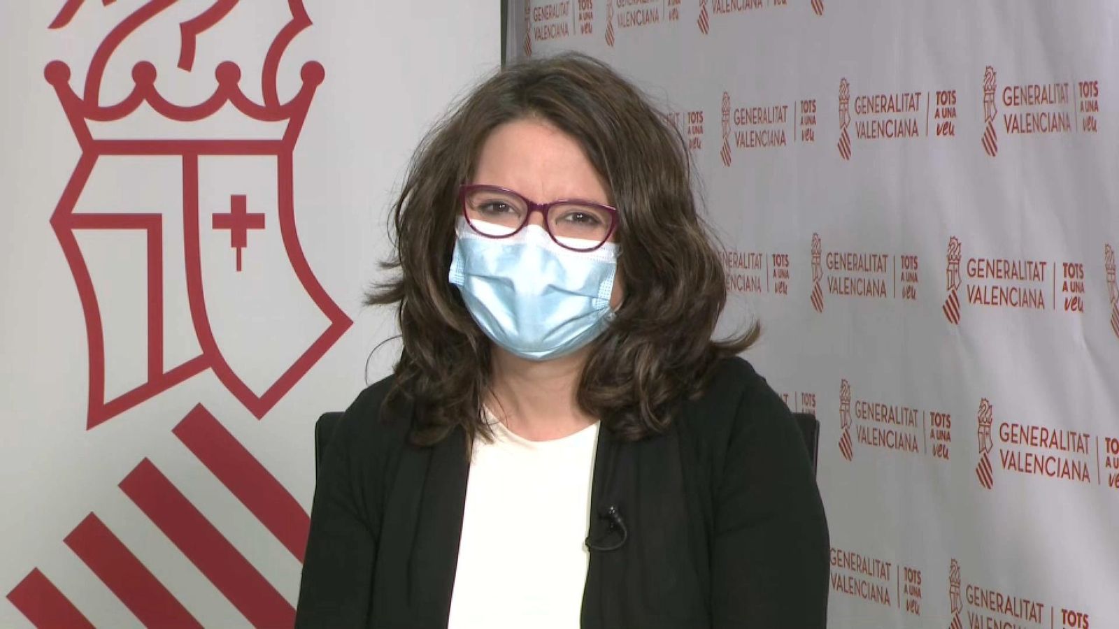 La vicepresidenta del Consell, Mónica Oltra, en l'entrevista en 'A la Ventura'