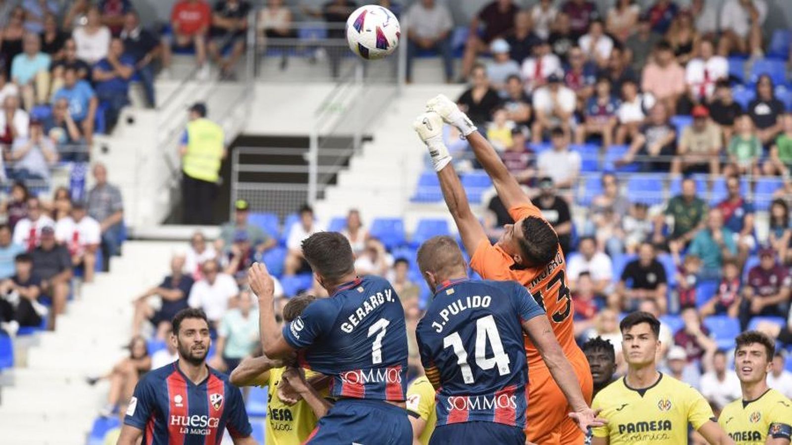 Morro, en una acció del partit