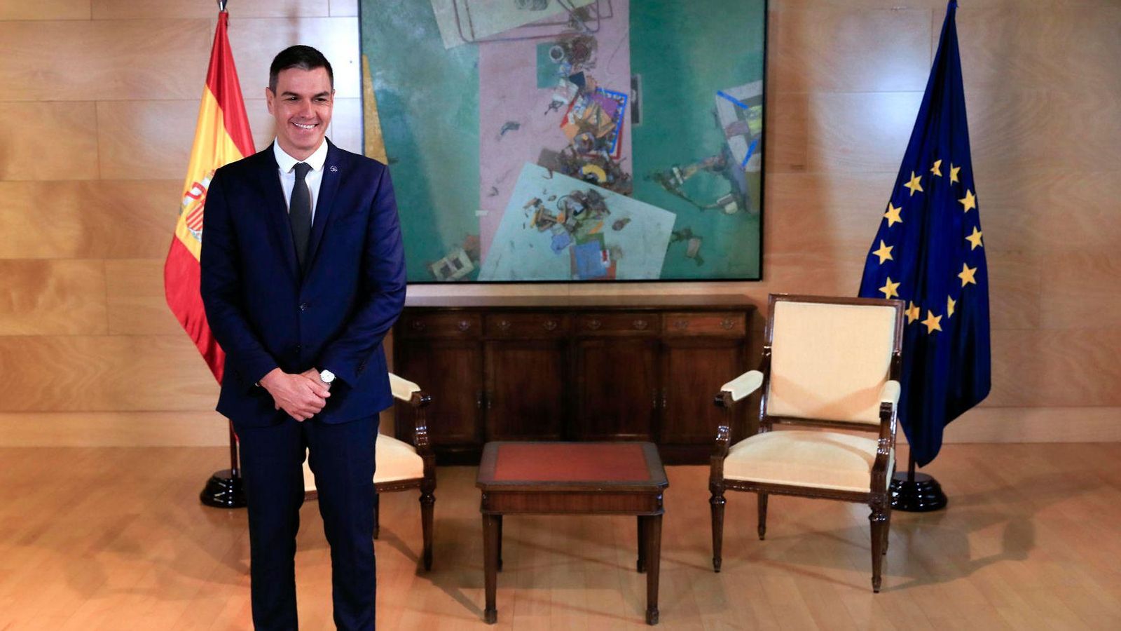 El president del govern en funcions, Pedro Sánchez, continua les negociacions