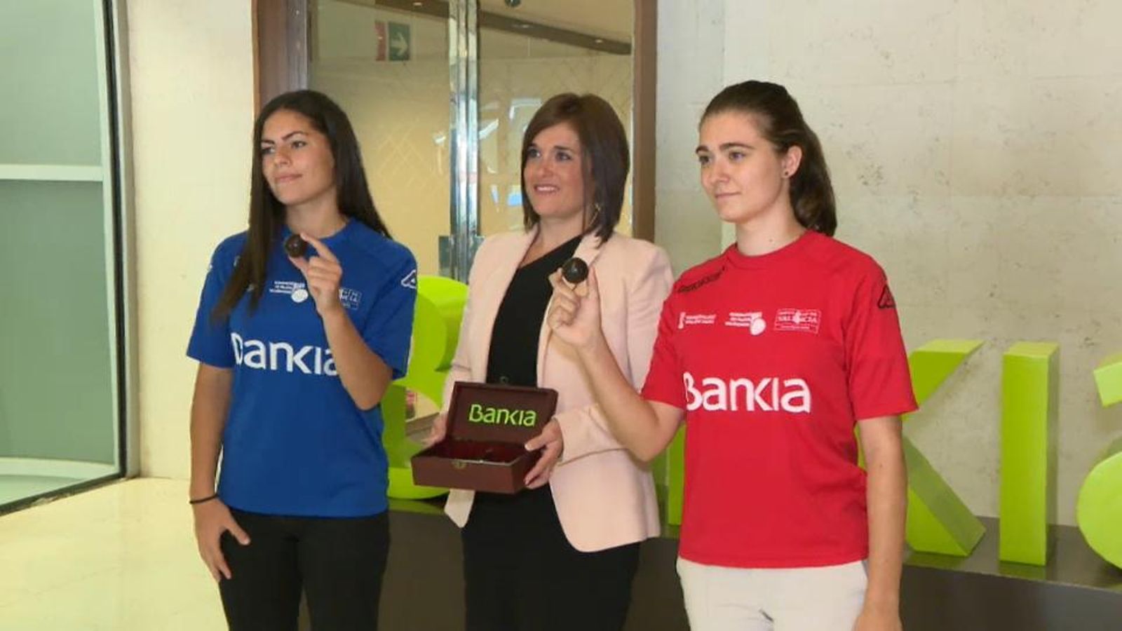 Mar i Ana, en la presentació de la final Mar i Ana, en la presentació de la final