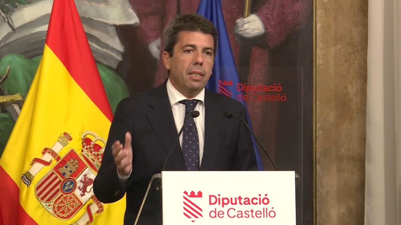 El president de la Generalitat Carlos Mazón durant l'acte amb motiu del Dia de l'Aigua