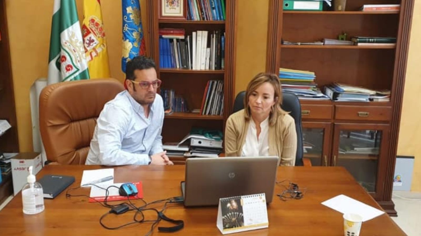 Una imatge dels dos regidors