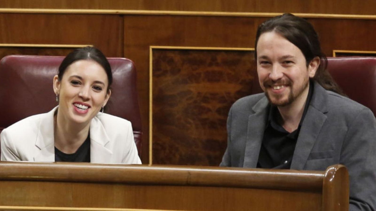 Irene Montero dóna a llum als sis mesos d\'embaràs