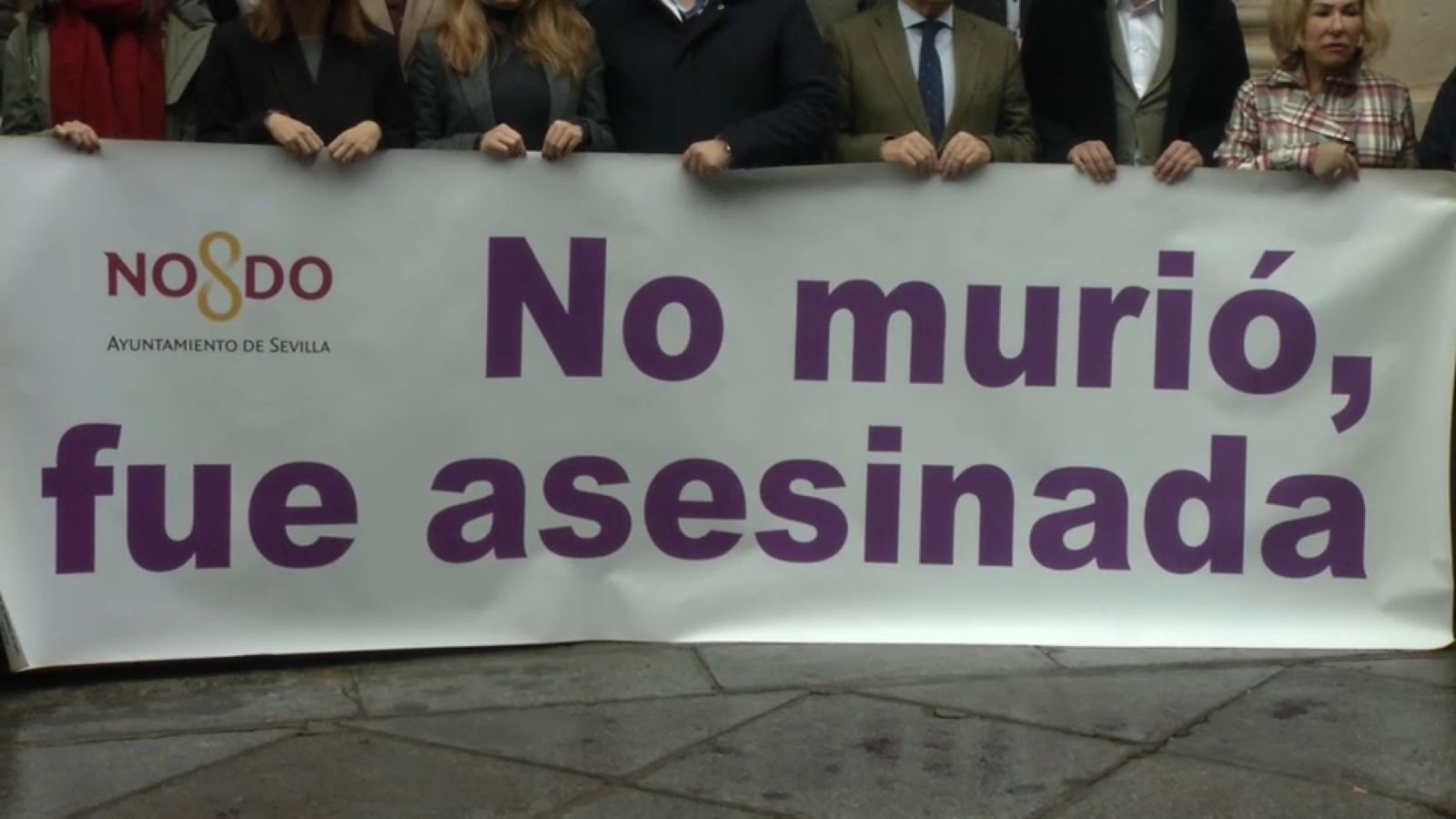 Protesta contra la violència de gènere per la víctima mortal de Sevilla