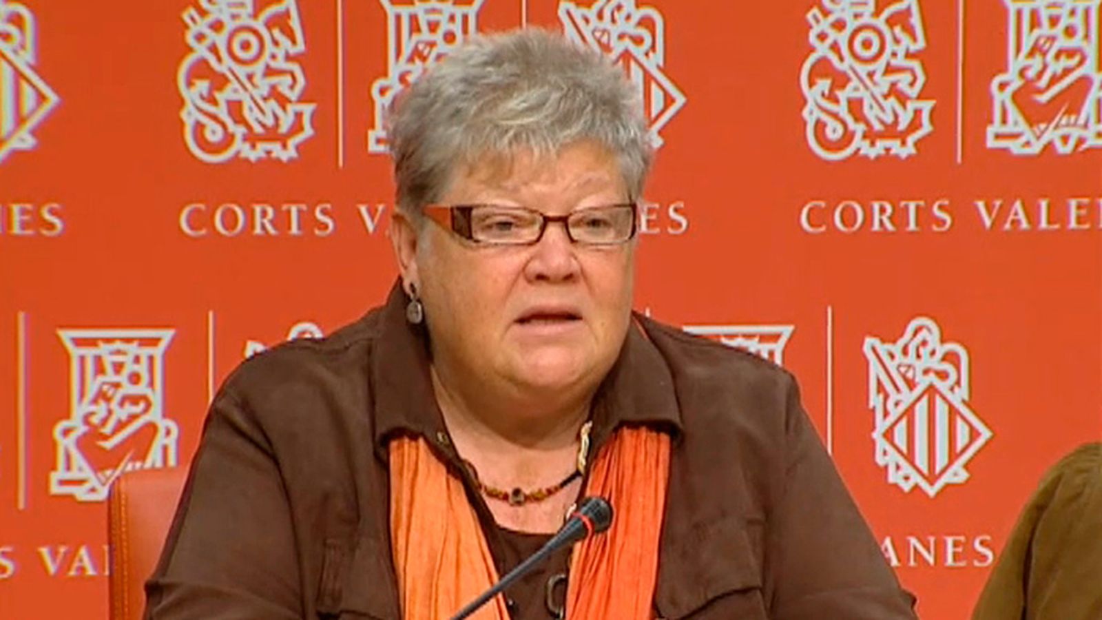 Glòria Marcos durant una intervenció a les Corts