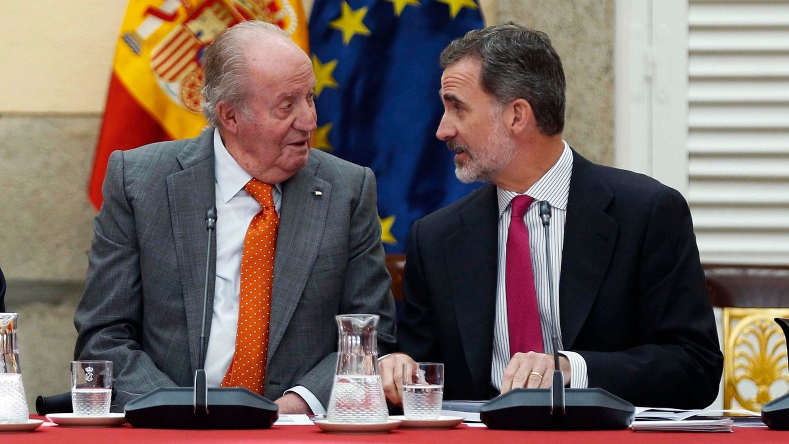 El rei Felipe VI i el rei emèrit Joan Carles I, en una imatge d'arxiu