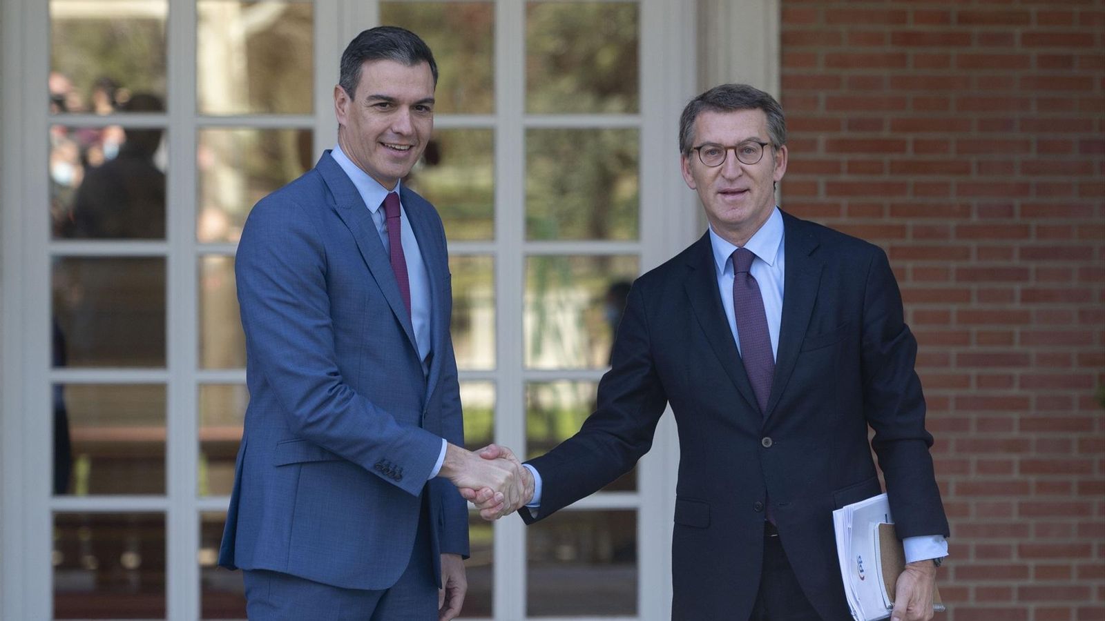 Sánchez i Feijóo, reunits a Moncloa en una imatge d'arxiu