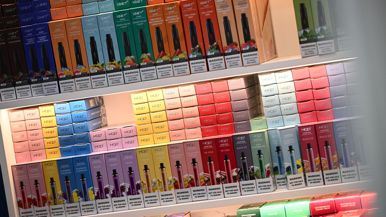 Un punt de venda de vapejadors, en arxiu