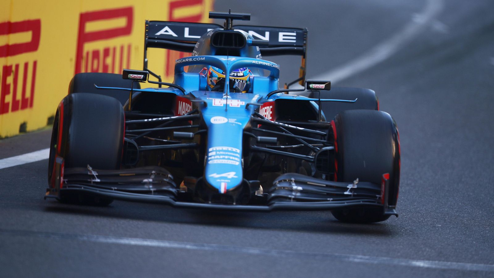 Fernando Alonso, durant el gran premi de l'Azerbaidjan