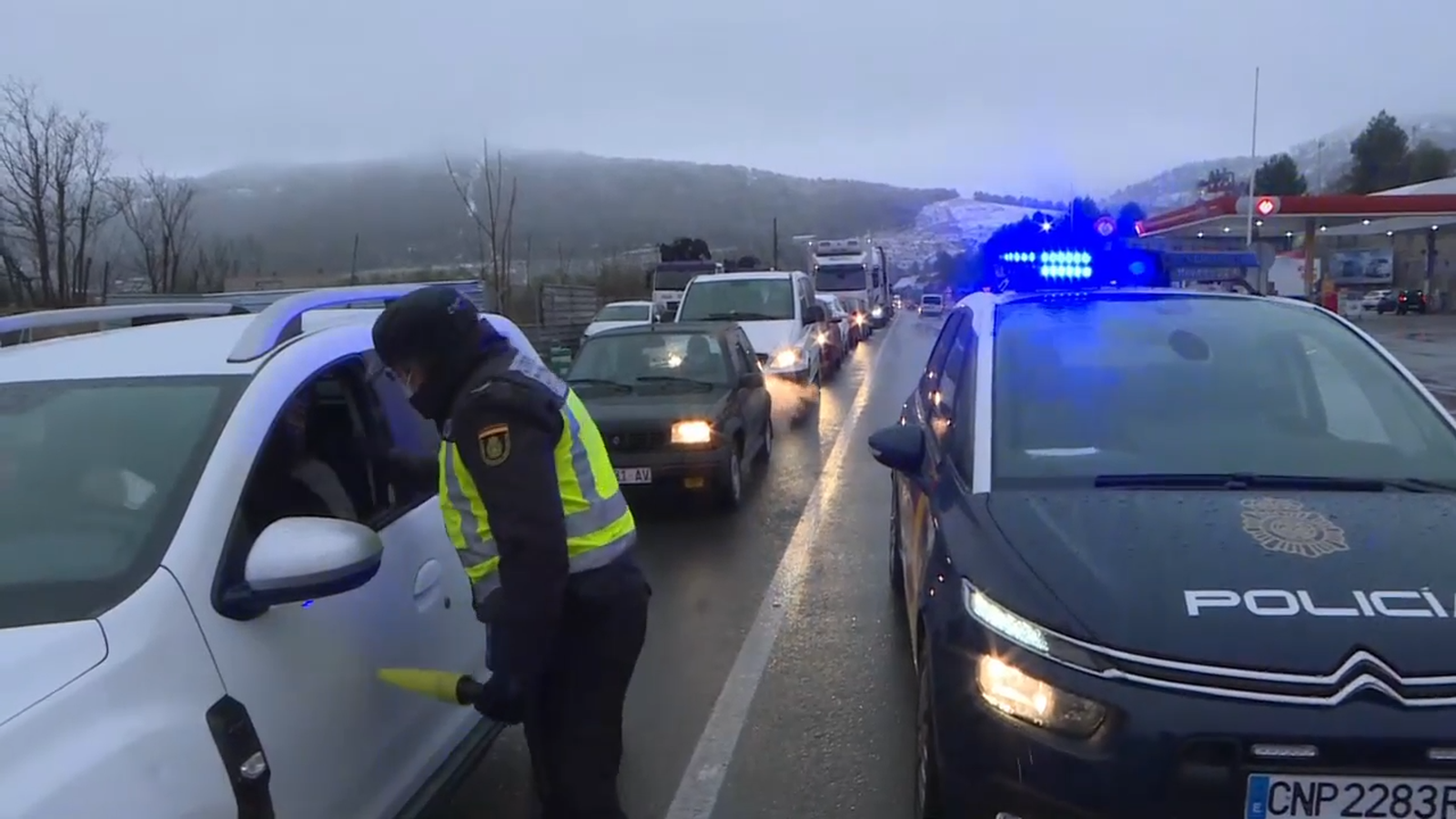 Control policial en una imatge d'arxiu