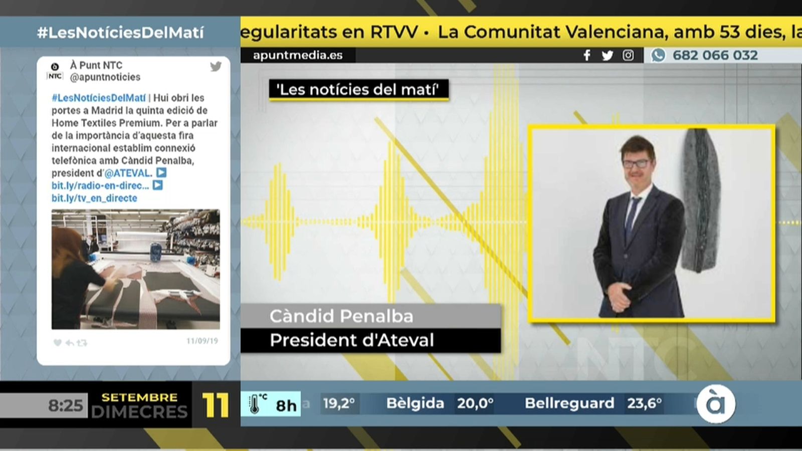 11.09.2019 | NM Entrevista a Càndid Penalva, president d\'Ateval