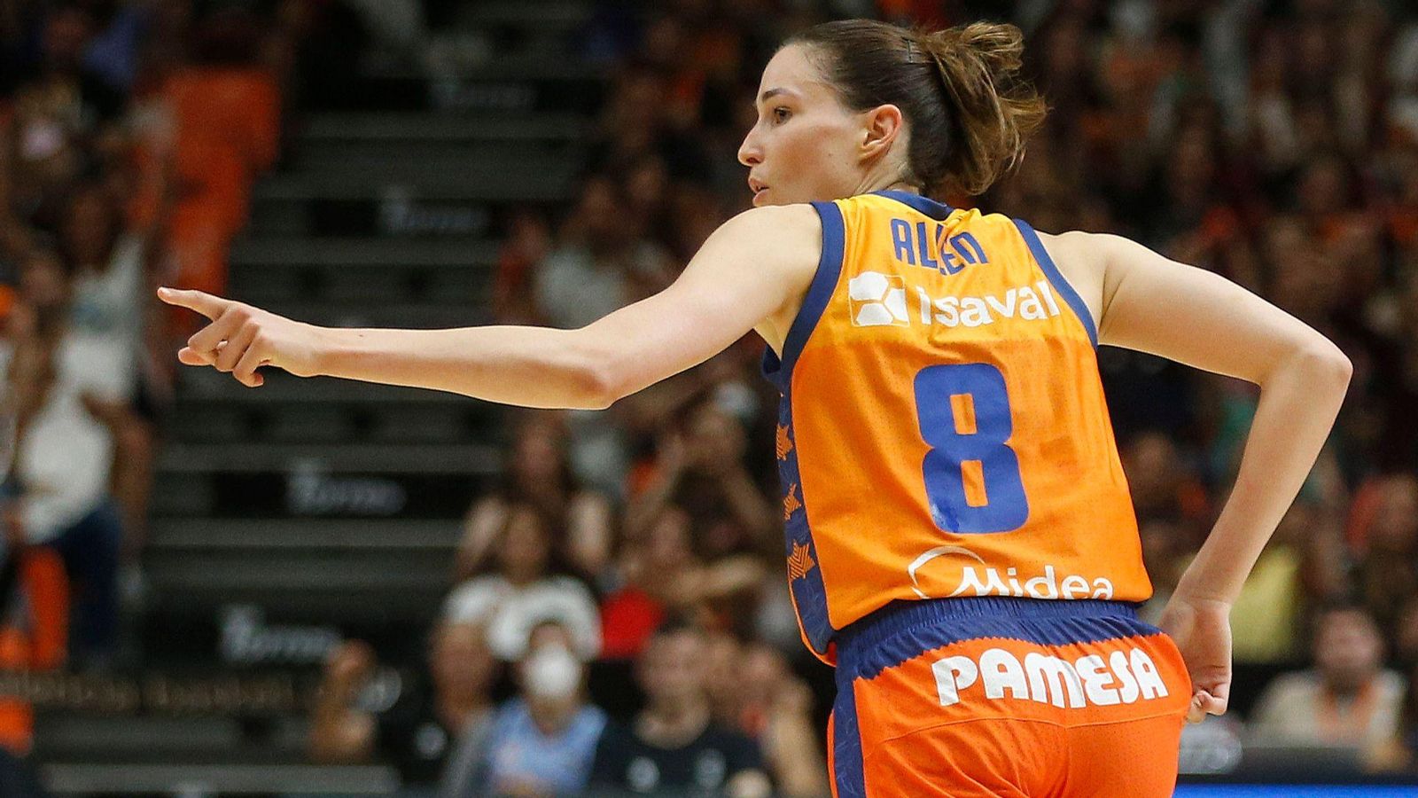 Rebecac Allen, en un partit de la temporada passada