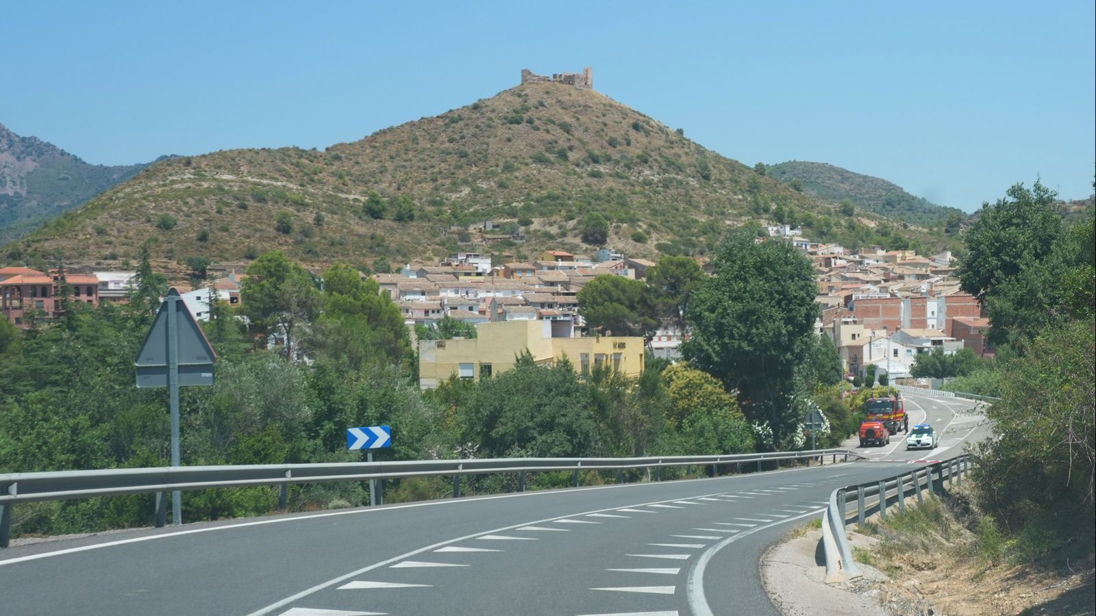 Vista general del poble d'Azuébar