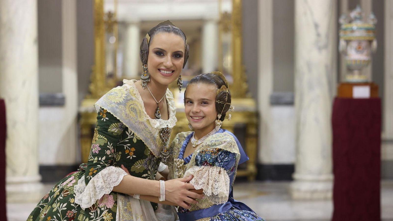 Les falleres majors de València, María Estela Arlandis Ferrando i Marina García Arribas